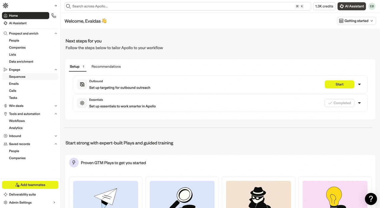 Create an AI-Powered Sequence in Apollo preview